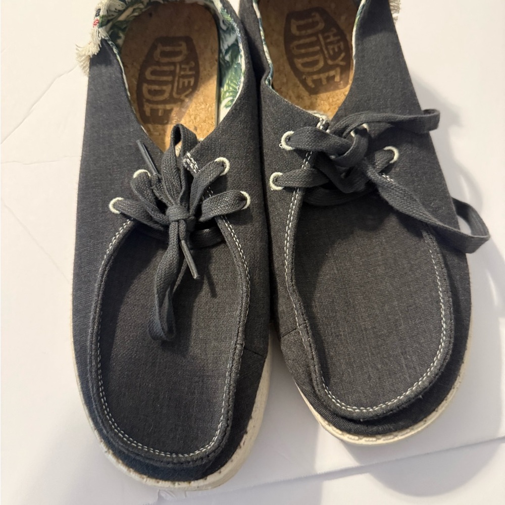 Hey Dude Charcoal Gray Casual Shoes